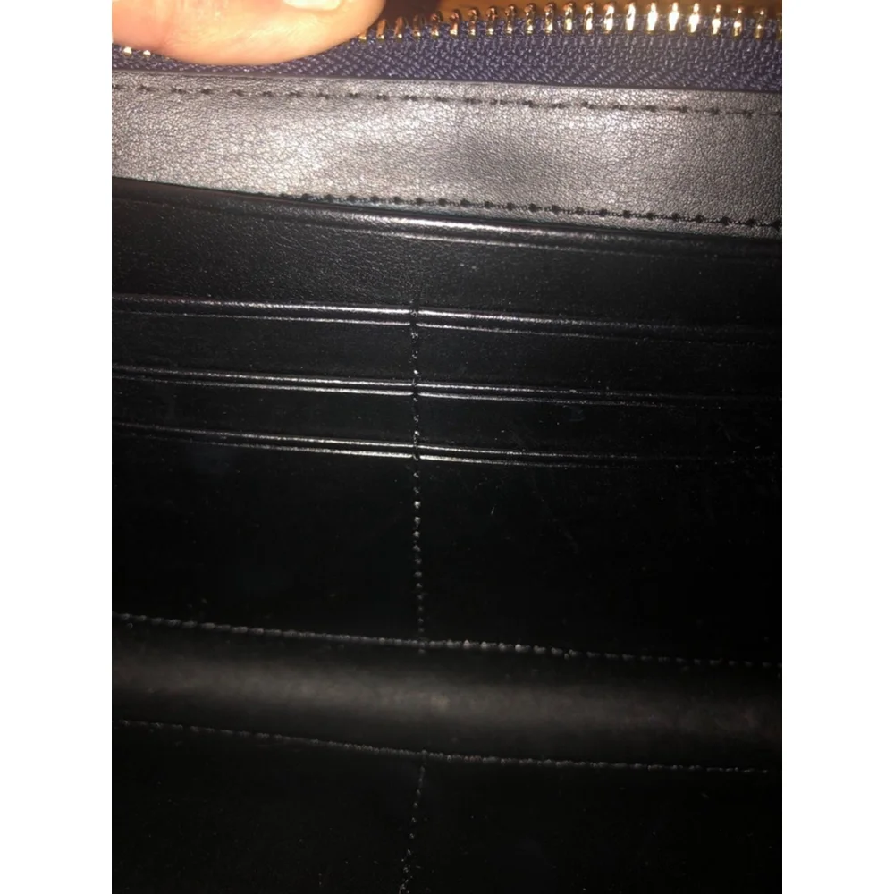 Kate Spade Hyde Lane Gingham Michele Zip Around Wallet - Picture 4 of 12